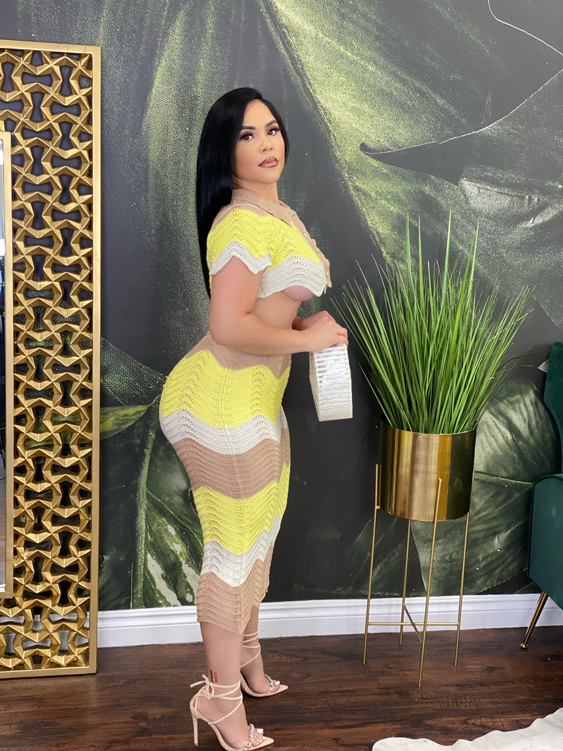 Banana split skirt set