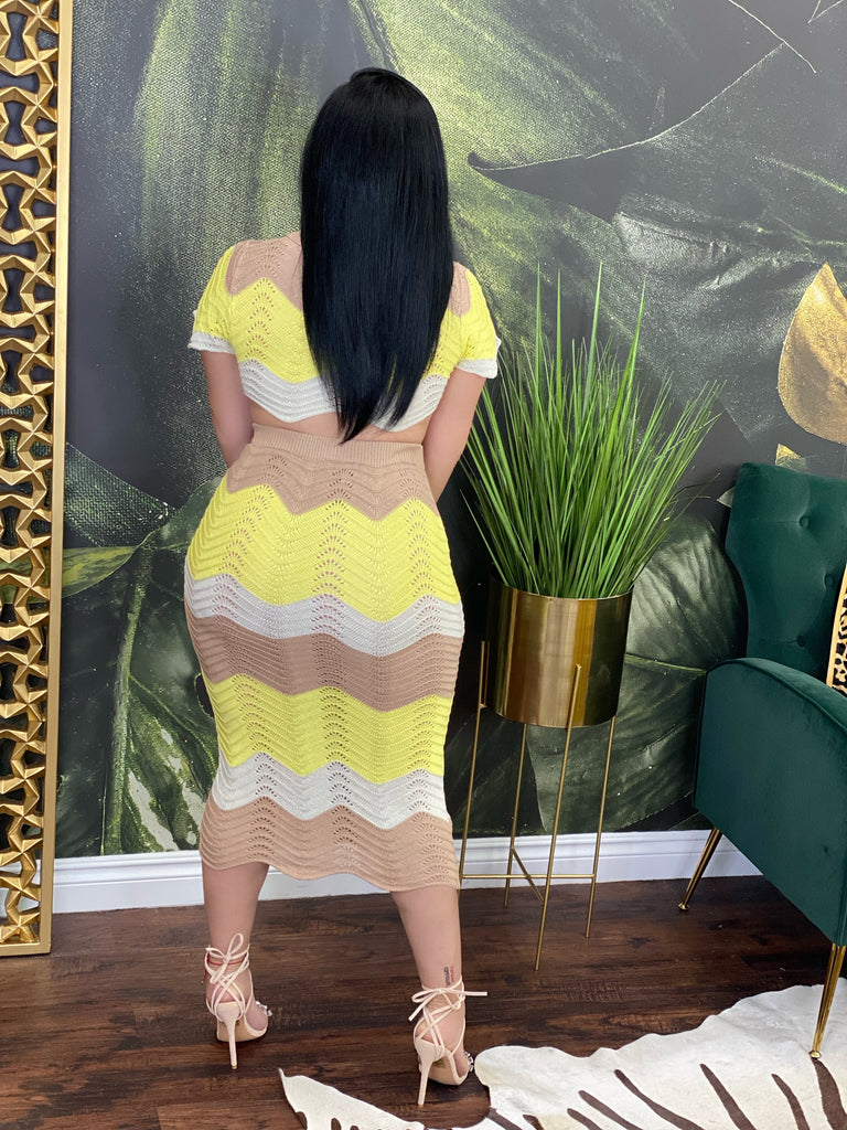 Banana split skirt set