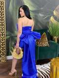 Sapphire bow dress