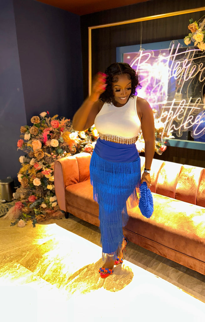 Shimmy Fringe skirt