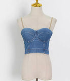 Demi Denim Top