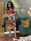Jungle beast sheer dress