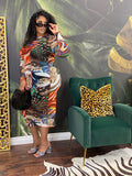 Jungle beast sheer dress