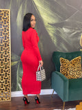 Mistletoe sweater dress