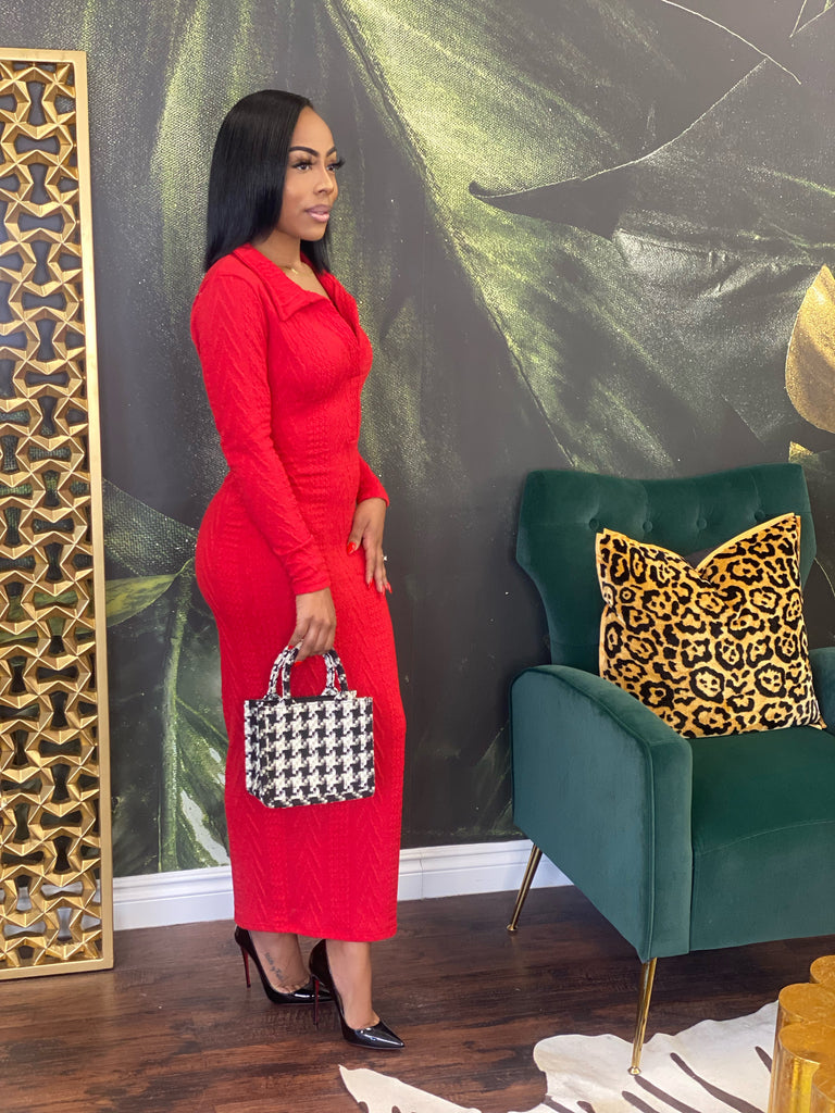 Mistletoe sweater dress