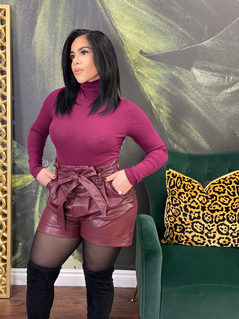 Perfect Piece Leather Shorts