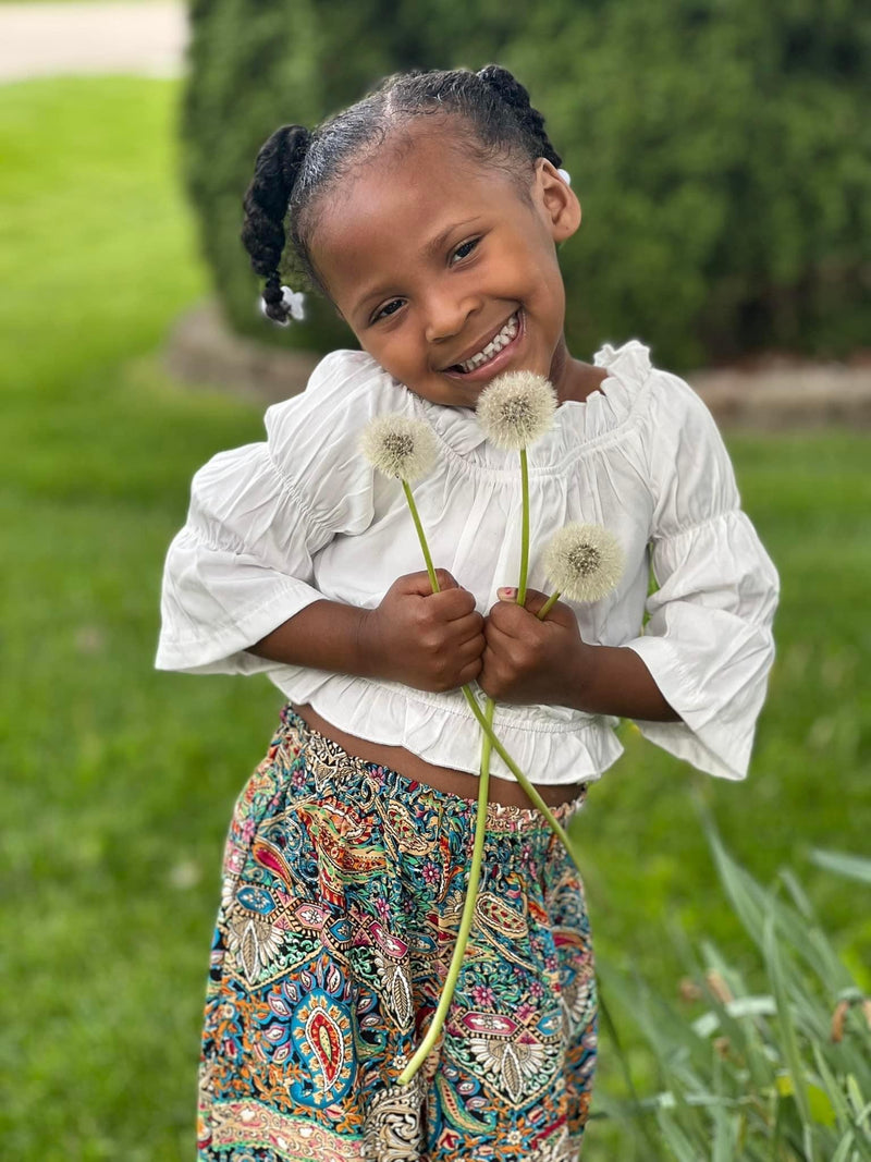 Paisley balloon pants