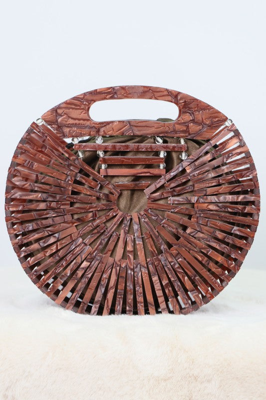 Rude gal bamboo handbag
