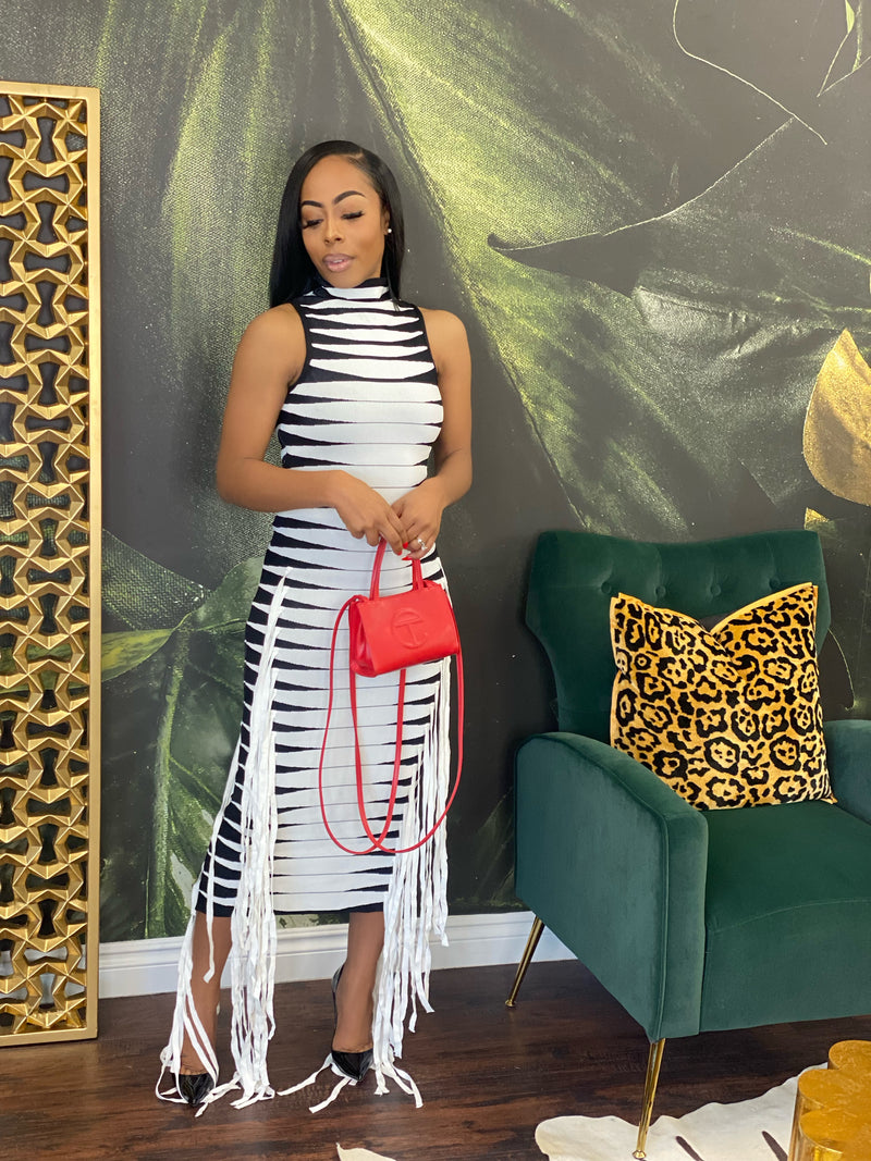 Takeoff fitted dress