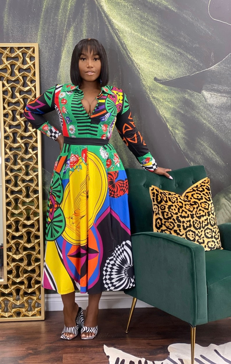 Kaleidoscope Maxi Dress