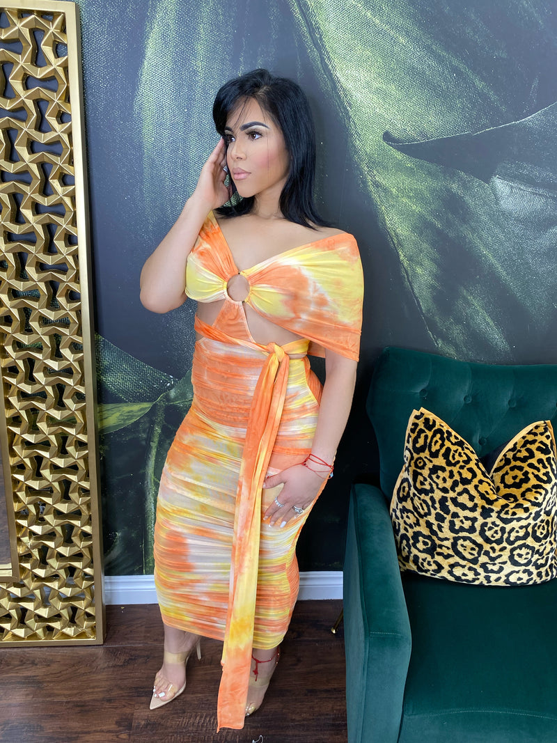 Entanglement Tye Dye maxi dress