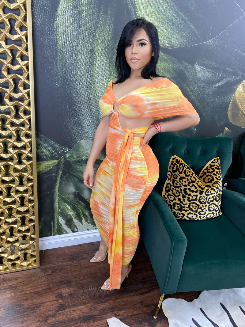 Entanglement Tye Dye maxi dress