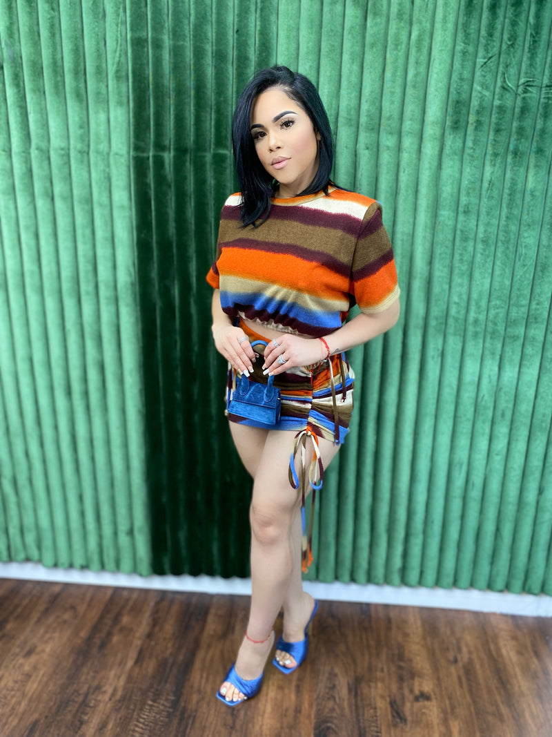 Melanin queen skirt set