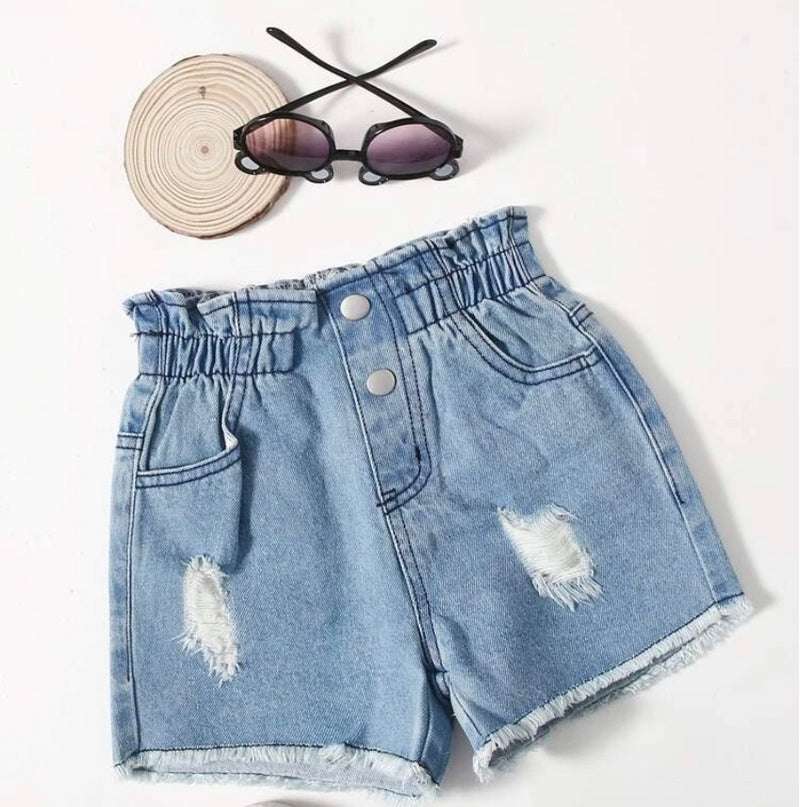 Recess denim shorts